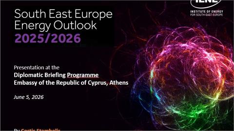 SEEE Outlook 2025/2026 - Presentation at the  Diplomatic Briefing Programme Embassy of the Republic of Cyprus, Athens